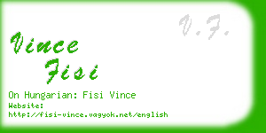 vince fisi business card